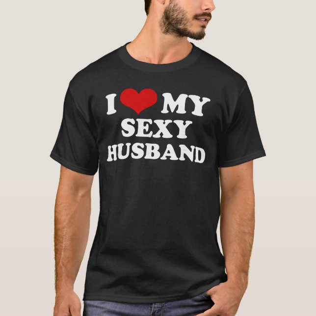 I Love My Sey Husband Funny Valentines Day Red Hea T-Shirt (Vorderseite)