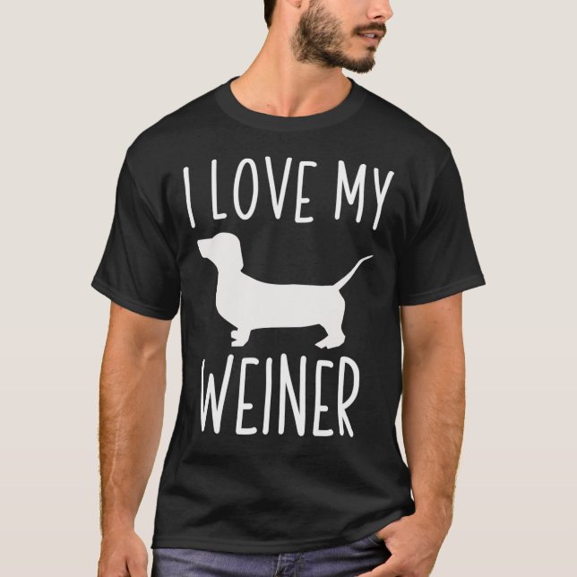I Love My Weiner Classic T-Shirt (Vorderseite)