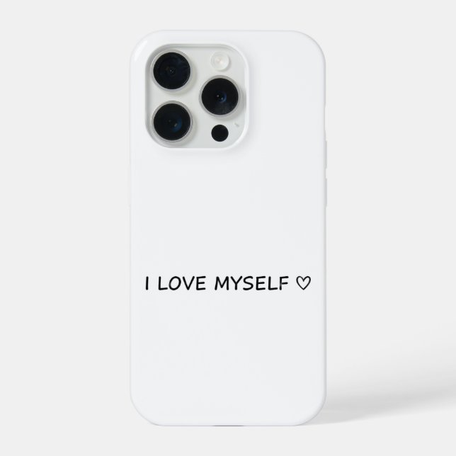 “I Love Myself” Phone Case – Cute & Affordable! iPhone Hülle (Rückseite)