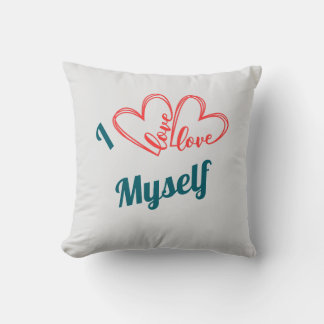 I Love Myself - Self-Care Button Kissen