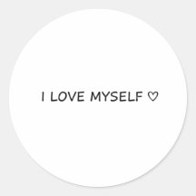 “I Love Myself” Stickers – Cute & Affordable!