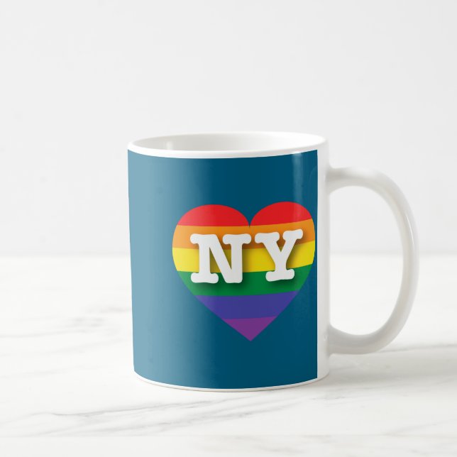 I Love New York Rainbow Heart _1  Kaffeetasse (Rechts)