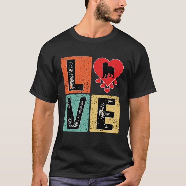 I Love Newfoundland Dog  Valentine s Day Newfoundl T-Shirt (Vorderseite)