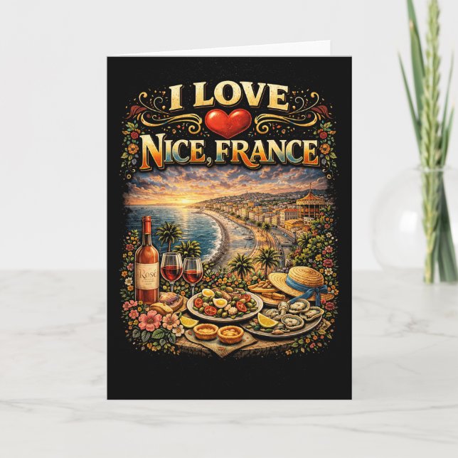 I Love Nice Feiertagskarte (Vorderseite)