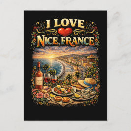 I Love Nice Postkarte