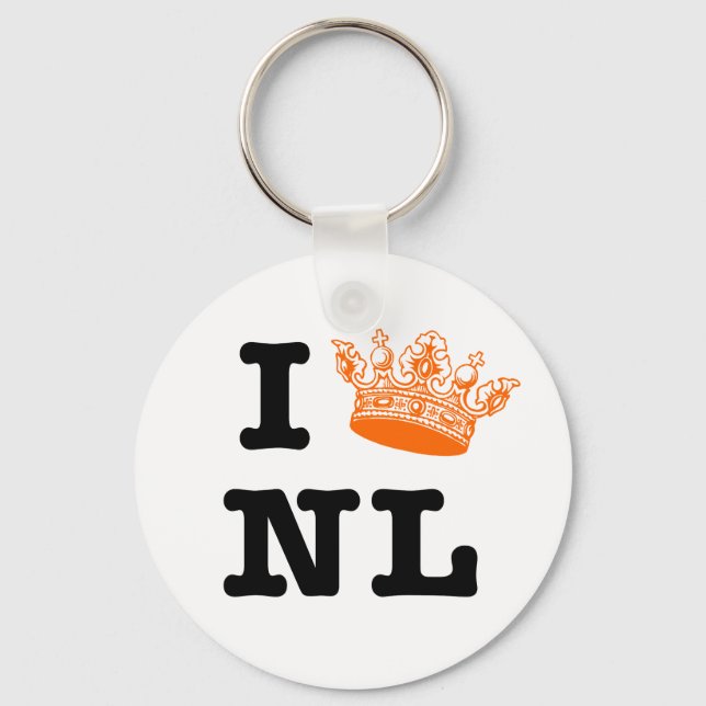 I love NL I crown NL Schlüsselanhänger (Vorderseite)