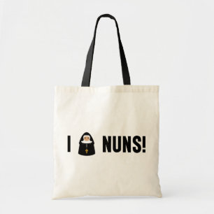 I Love Nuns Tragetasche