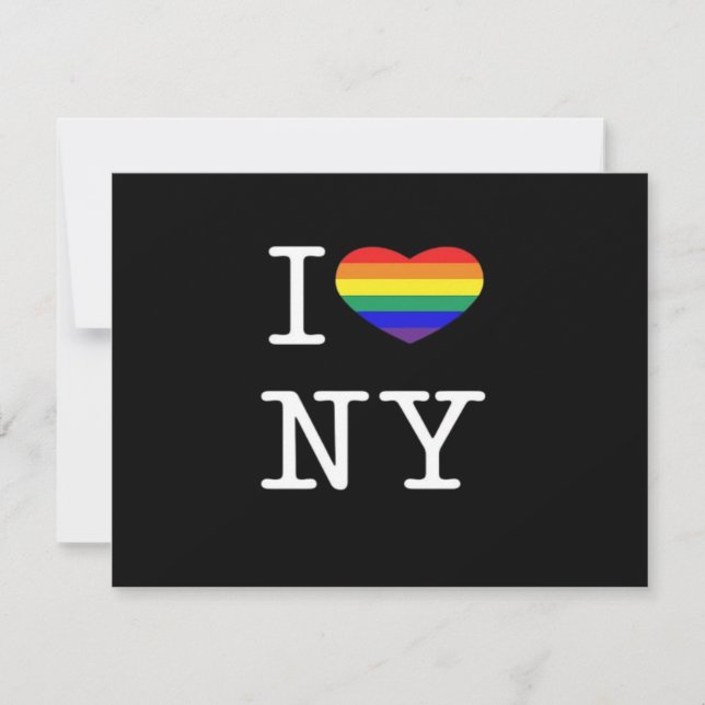 I Love NY - Gay Pride Rainbow Heart Classic  (Vorderseite)