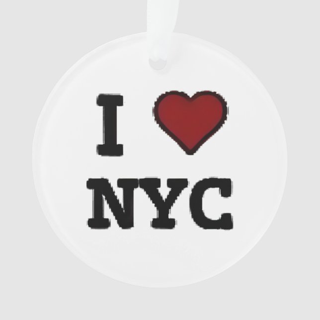 I Love NYC heart Ornament (Vorderseite)