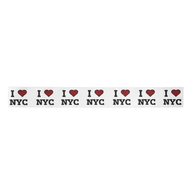 I Love NYC heart Satinband (Vorderseite)