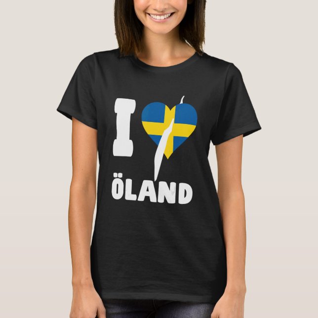 I LOVE ÖLAND Sweden T-Shirt (Vorderseite)