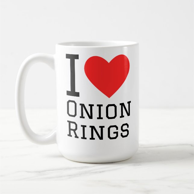 I love onion rings kaffeetasse (Links)