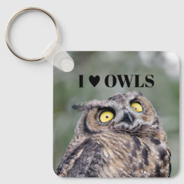 I Love Owls Keychain Schlüsselanhänger