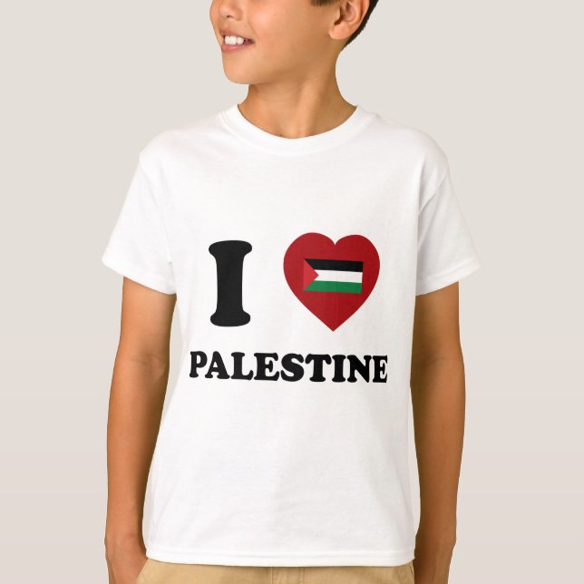 I Love Palestine T-Shirt (Vorderseite)