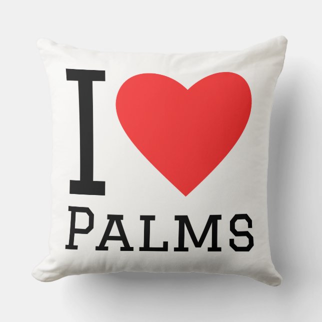 I love palms kissen (Vorderseite)