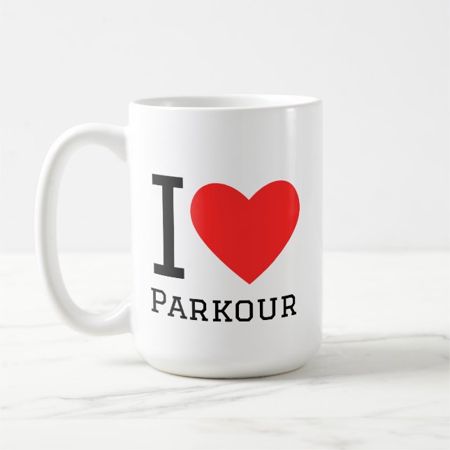 I love parkour kaffeetasse (Links)
