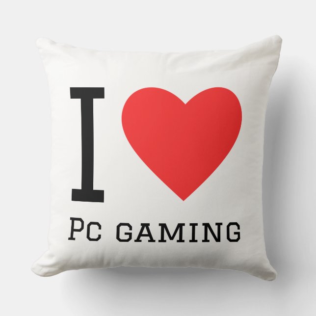 I love pc gaming kissen (Vorderseite)