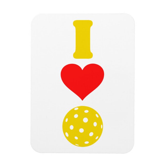I love pickleball magnet (Vertikal)