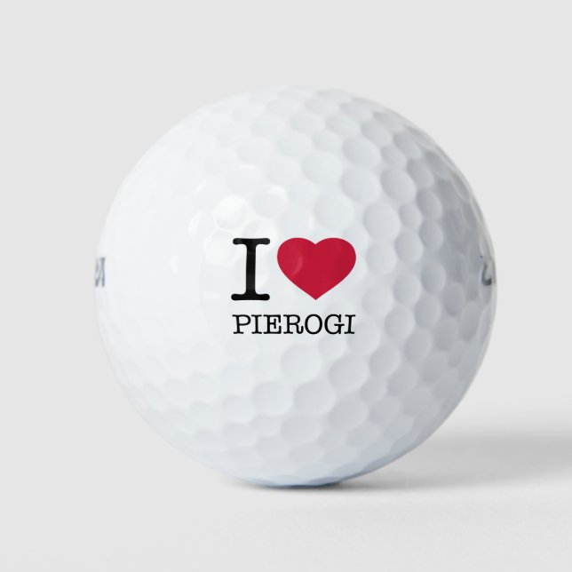 I LOVE PIEROGI GOLFBALL (Vorderseite)