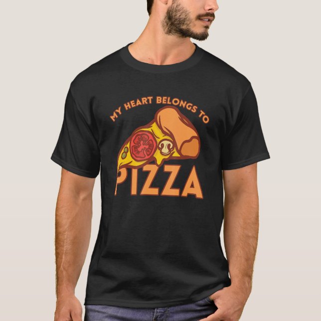 I Love Pizza Heart Valentines Day_1 T-Shirt (Vorderseite)