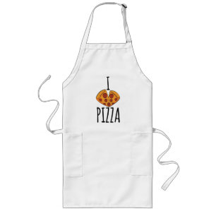 I love Pizza! T-Shirt Lange Schürze