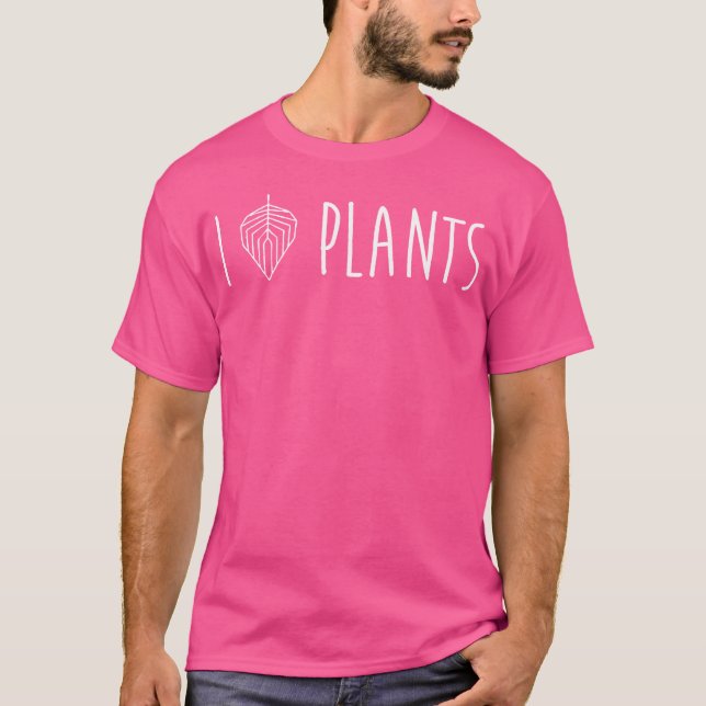 I Love Plants 	 Gardening Hipster T-Shirt (Vorderseite)