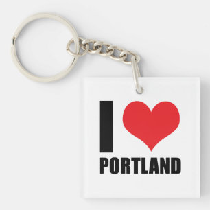 I love Portland Schlüsselanhänger