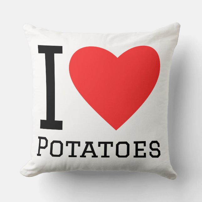 i love potatoes kissen (Vorderseite)