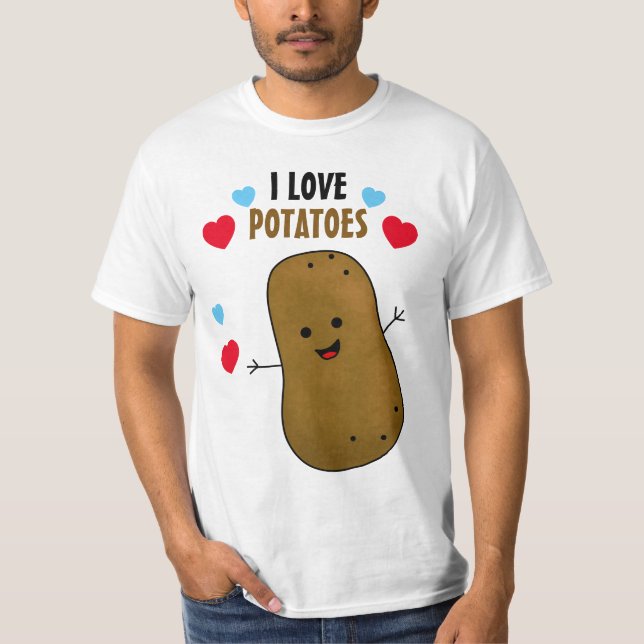 I Love Potatoes T-Shirt (Vorderseite)