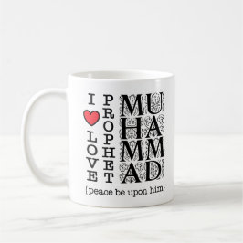 I Love Prophet Muhammad ﷺ Islamic Gift for Muslims Kaffeetasse