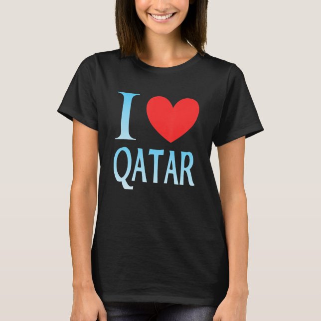 I love Qatar T-Shirt (Vorderseite)