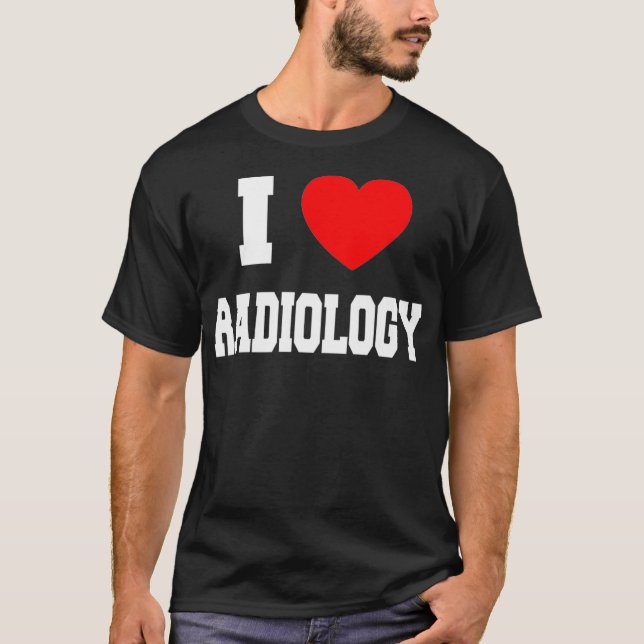 I Love radiology Premium  T-Shirt (Vorderseite)