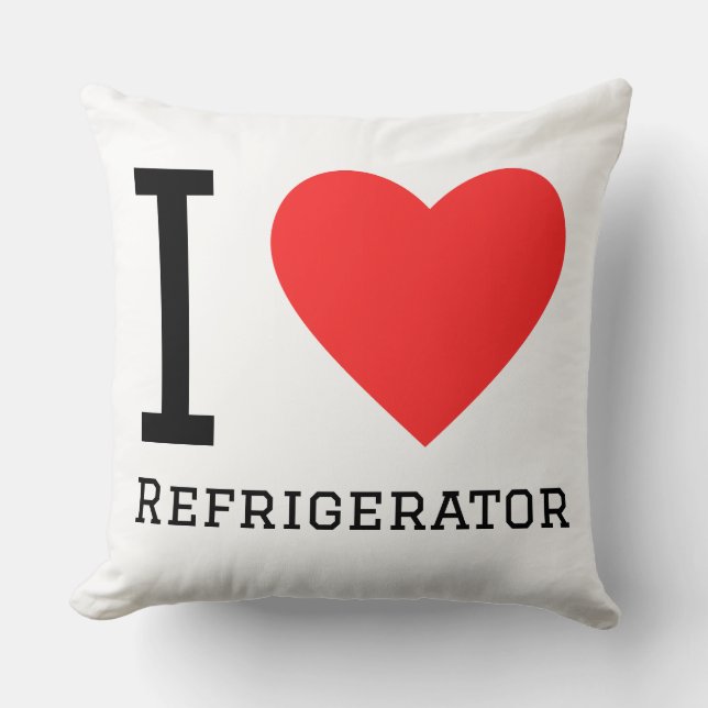 I love refrigerator kissen (Vorderseite)