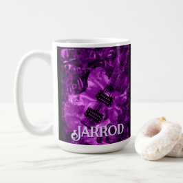 I Love Rock 'N Roll Electric Guitar Personalized Kaffeetasse