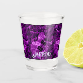 I Love Rock 'N Roll Electric Guitar Personalized Schnapsglas