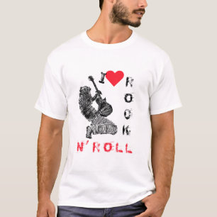 I Love Rock N' Roll T-Shirt Rock Guitar Player