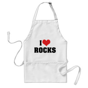 I Love Rocks - Rock Geology Geologist Lover Schürze