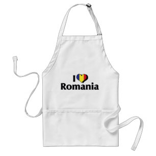 I Love Romania Flag Schürze