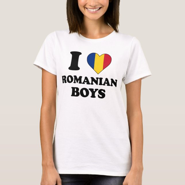 I love Romanian Boys T-Shirt (Vorderseite)