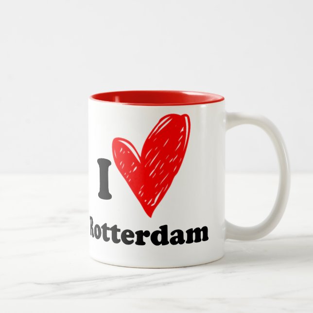 I love Rotterdam Zweifarbige Tasse (Rechts)