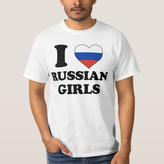 I love Russian Girls T-Shirt (Vorderseite)