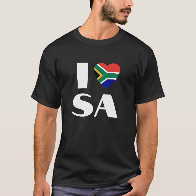 I love SA South Africa Saffa T-Shirt (Vorderseite)