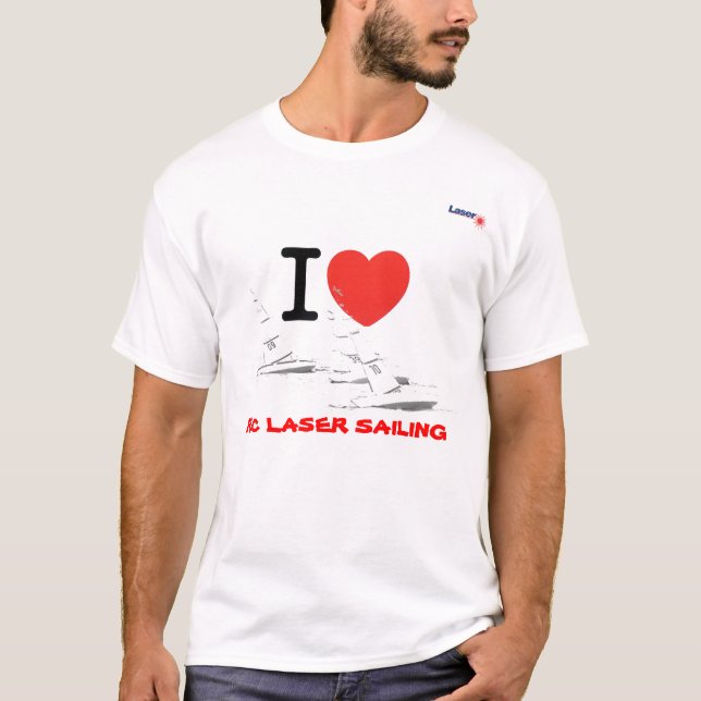 I love Sailing Laser RC T-Shirt (Vorderseite)