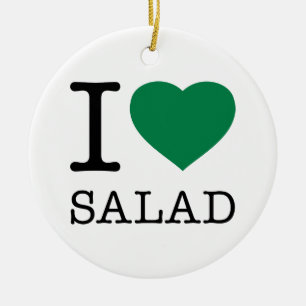 I LOVE SALAD KERAMIK ORNAMENT