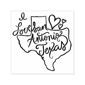 I love San Antonio Texas Permastempel