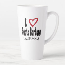 I Love Santa Barbara California Souvenir Latte Mug Milchtasse