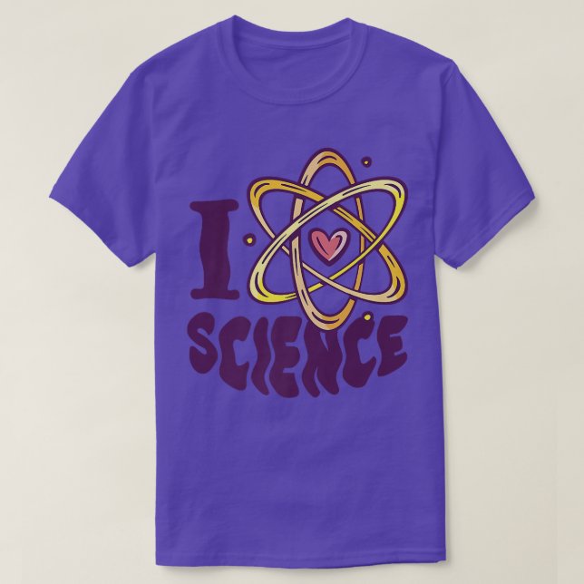 I Love Science l Teacher Student Women Scientist G T-Shirt (Design vorne)