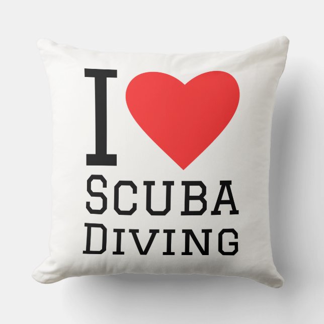 I love scuba diving kissen (Vorderseite)