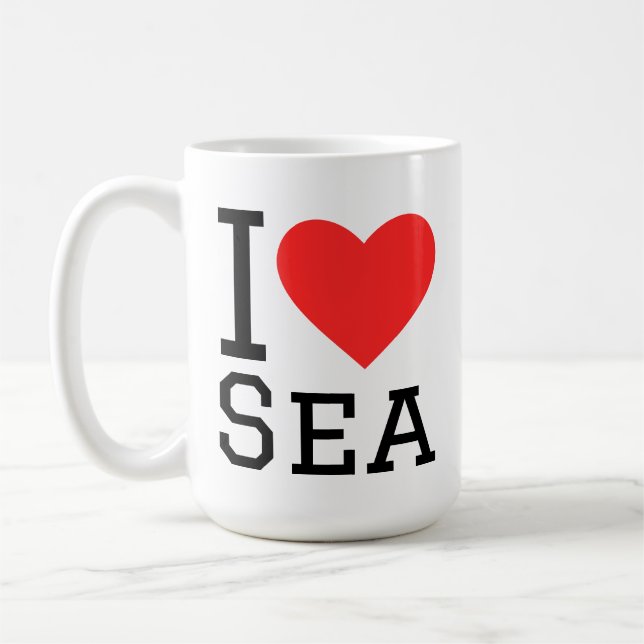 I love sea kaffeetasse (Links)