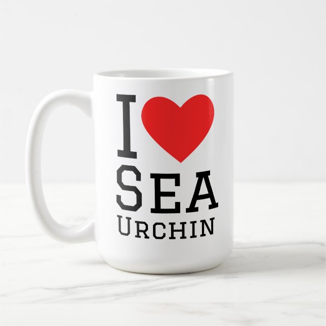 I love sea urchin kaffeetasse (Links)